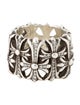 Chrome Hearts Diamond Cemetery Cross Band Ring