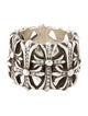 Chrome Hearts Diamond Cemetery Cross Band Ring