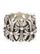 Chrome Hearts Diamond Cemetery Cross Band Ring