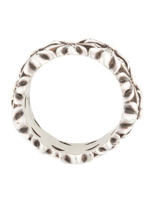 Chrome Hearts Diamond Cemetery Cross Band Ring