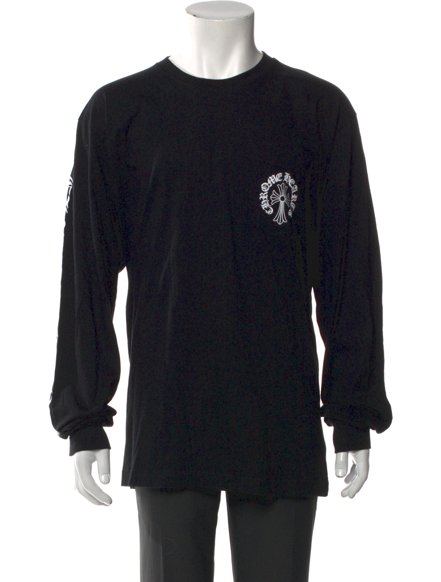 Chrome Hearts Graphic Print Crew Neck Henley w/ Tags