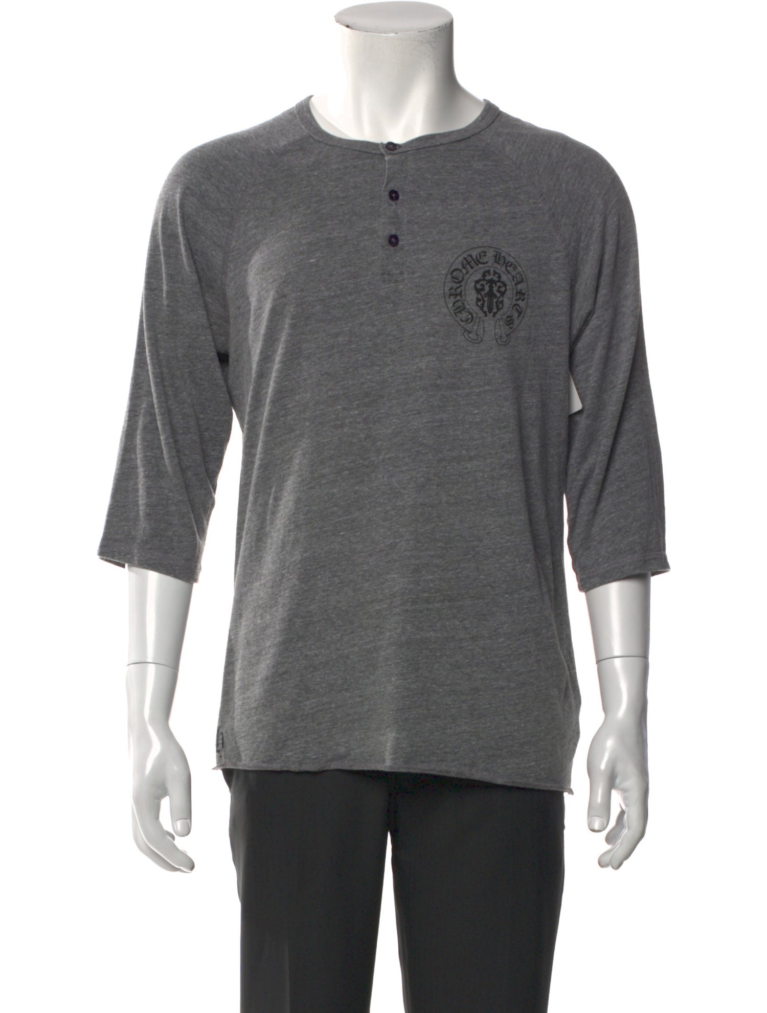 Chrome Hearts Crew Neck Short Sleeve Henley