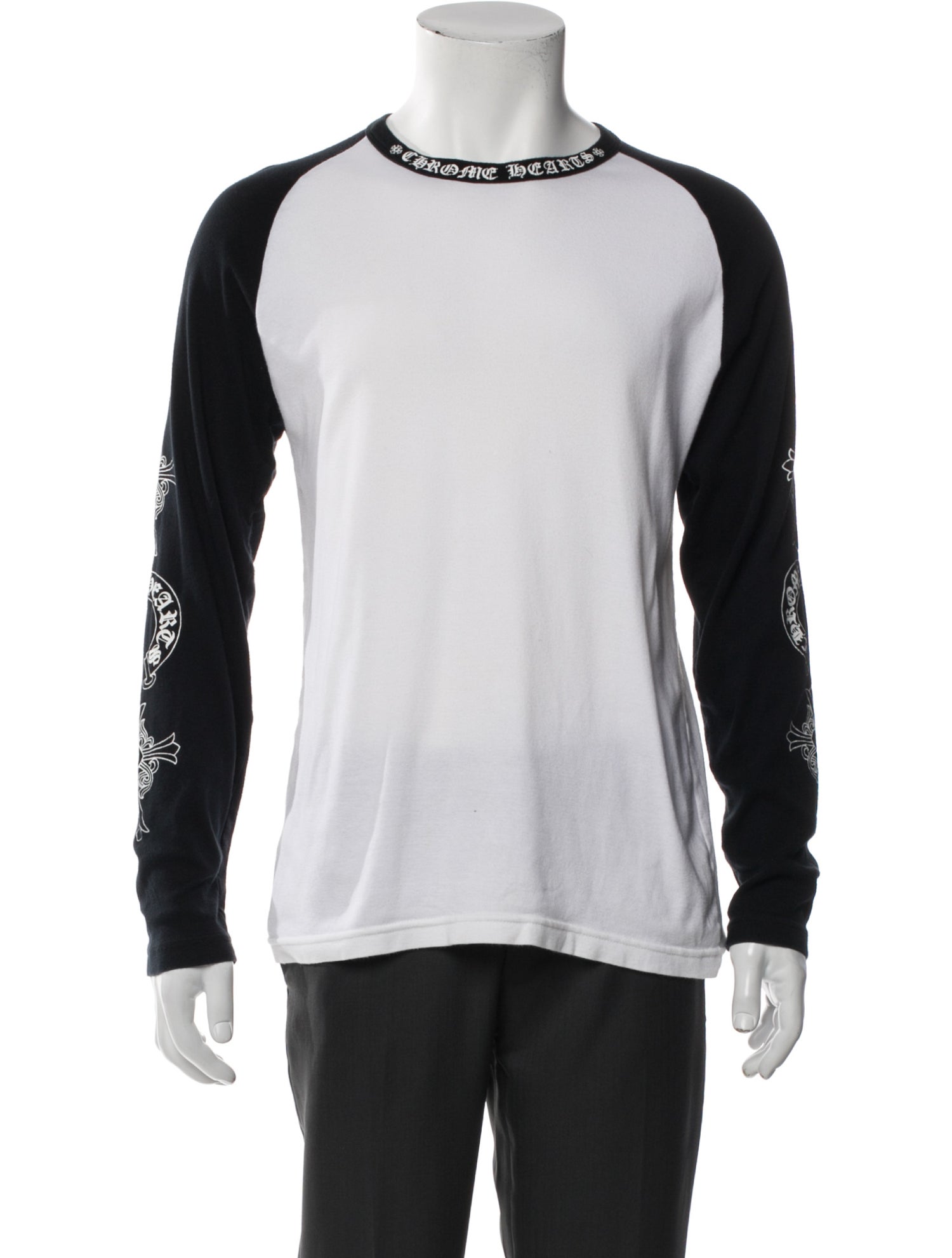 Chrome Hearts Baseball Colorblock Pattern Henley