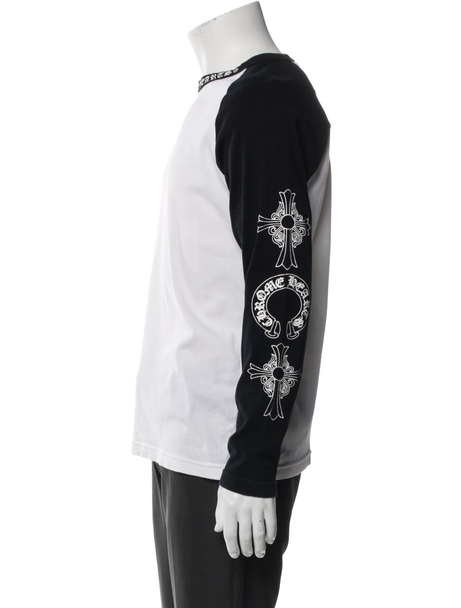 Chrome Hearts Baseball Colorblock Pattern Henley