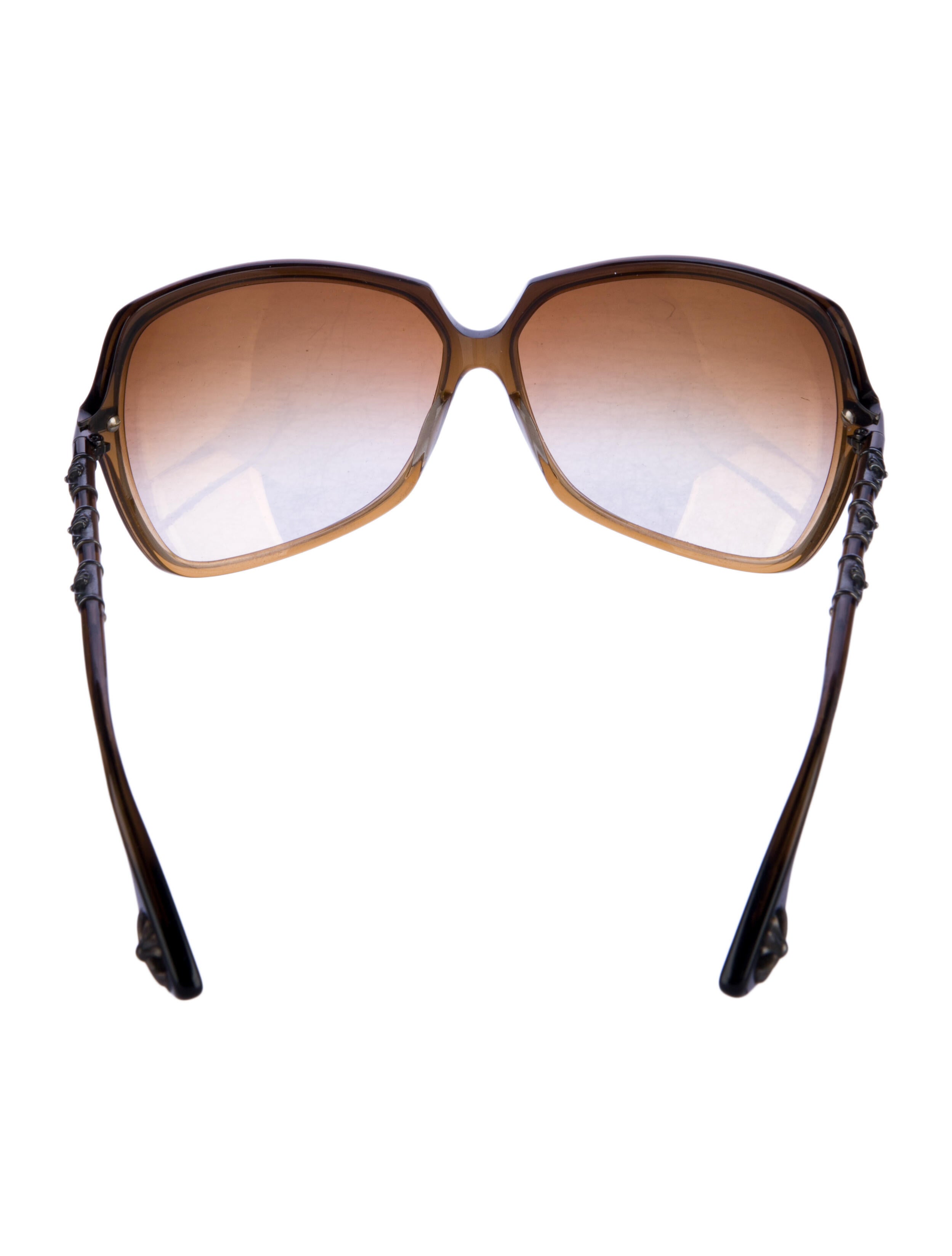 Chrome Hearts IKU-IKU Square Sunglasses