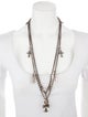 Chrome Hearts Extra Long 12 Charm Station Necklace