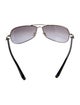 Chrome Hearts Red Aviator Sunglasses