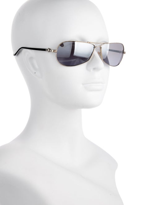 Chrome Hearts Red Aviator Sunglasses
