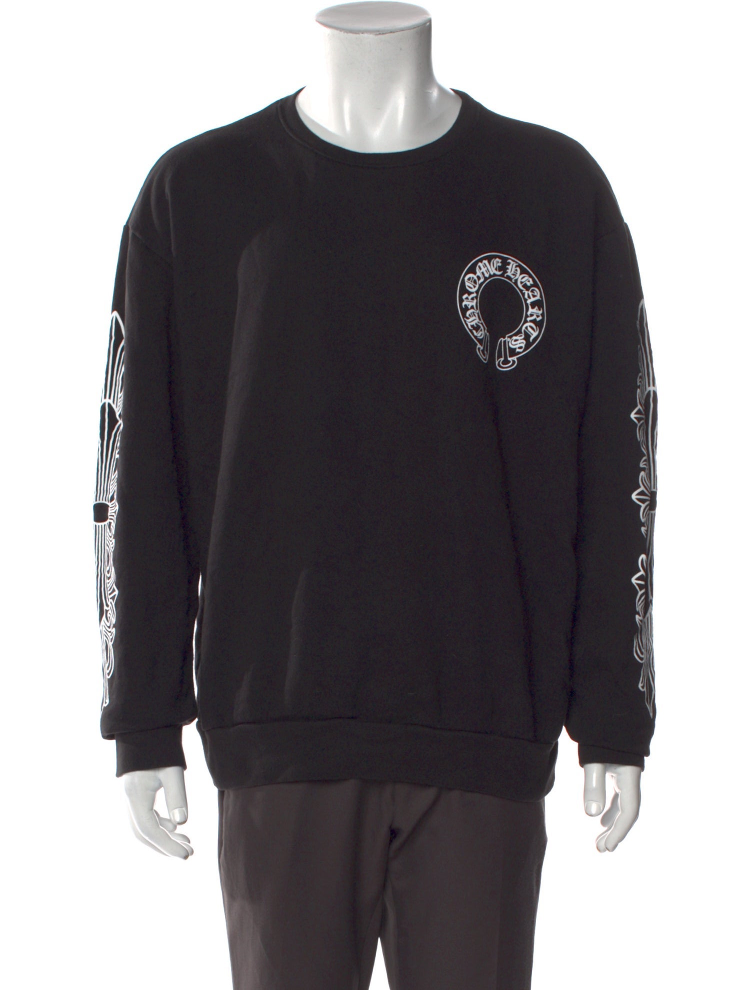 Chrome Hearts Graphic Print Crew Neck Sweatshirt