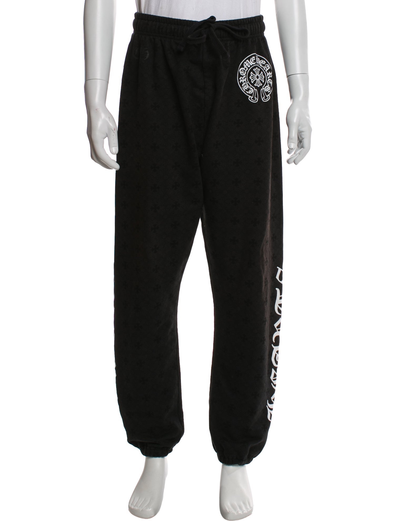 Chrome Hearts Tonal Monogram Graphic Print Lounge Bottoms