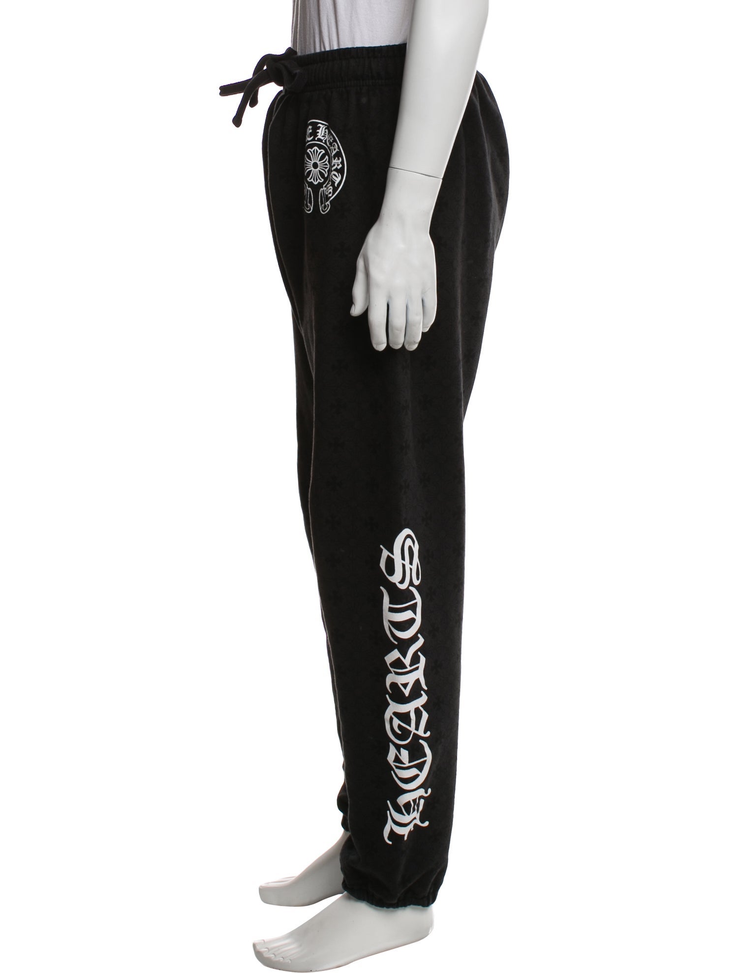 Chrome Hearts Tonal Monogram Graphic Print Lounge Bottoms