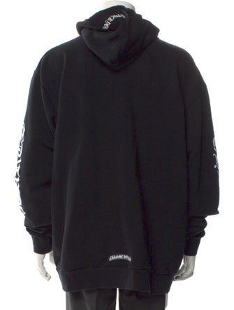 Chrome Hearts Graphic Print Crew Neck Hoodie