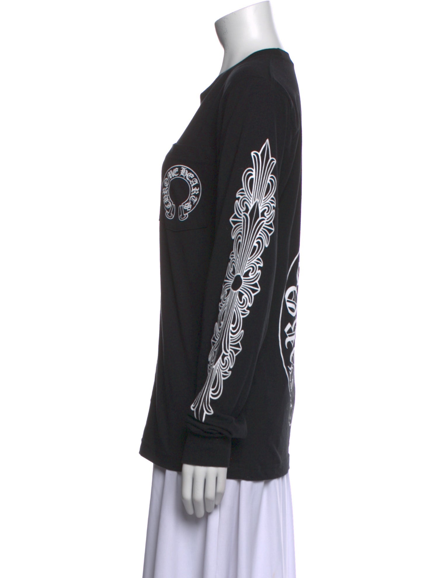 Chrome Hearts Horseshoe Graphic Print Sweatshirt