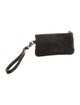 Chrome Hearts Cross Zip Leather Wristlet