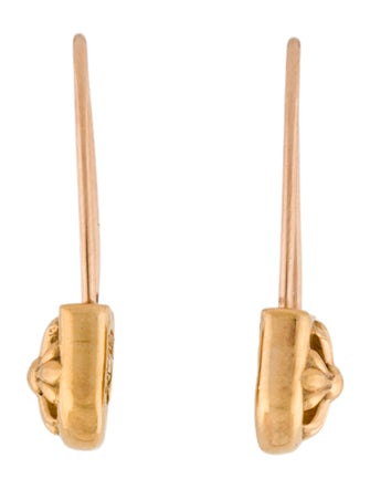 Chrome Hearts 22K Safety Pin Earrings