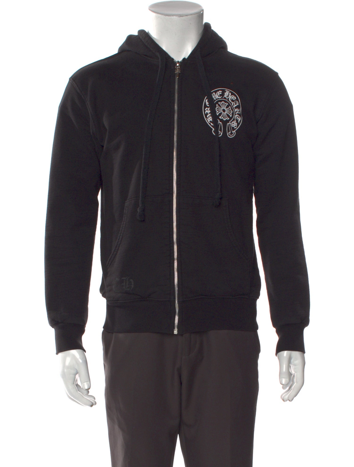Chrome Hearts Horseshoe Logo Thermal Zip Up New York Exclusive Graphic Print Cardigan