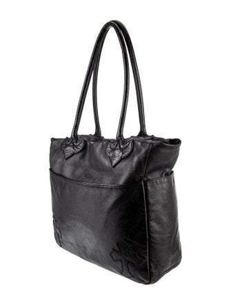 Chrome Hearts Leather Cross Patch Tote