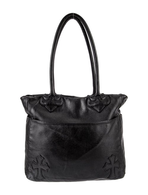 Chrome Hearts Leather Cross Patch Tote