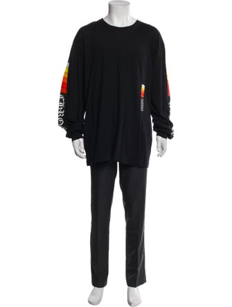 Chrome Hearts Gradient Logo L/S Graphic Print T-Shirt