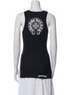 Chrome Hearts Horseshoe Logo Scoop Neck Top