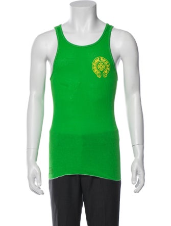 Chrome Hearts Horseshoe Logo Scoop Neck T-Shirt