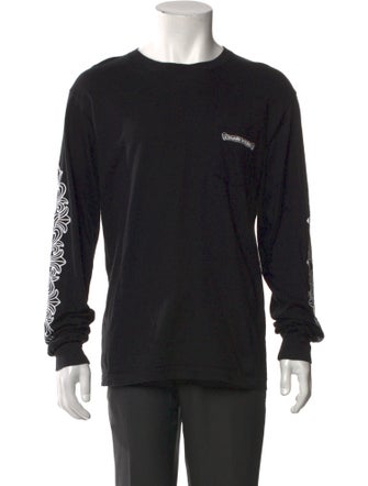 Chrome Hearts Aspen Scroll Logo L/S Graphic Print T-Shirt