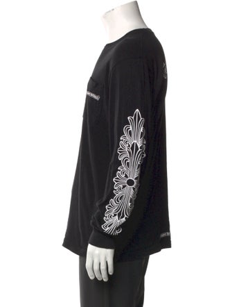 Chrome Hearts Aspen Scroll Logo L/S Graphic Print T-Shirt