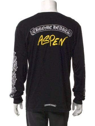 Chrome Hearts Aspen Scroll Logo L/S Graphic Print T-Shirt