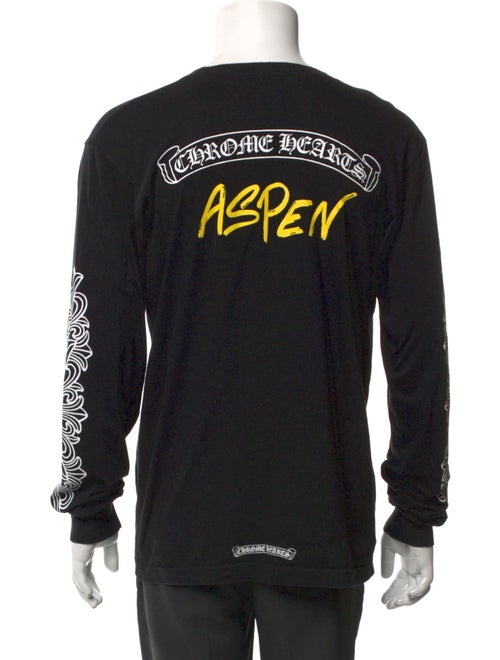 Chrome Hearts Aspen Scroll Logo L/S Graphic Print T-Shirt
