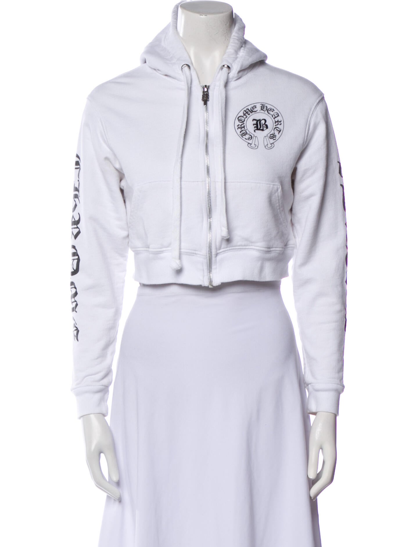 Chrome Hearts x Bella Hadid Mock Neck Crop Top