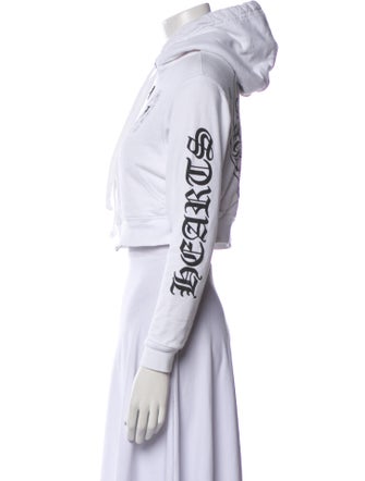 Chrome Hearts x Bella Hadid Mock Neck Crop Top