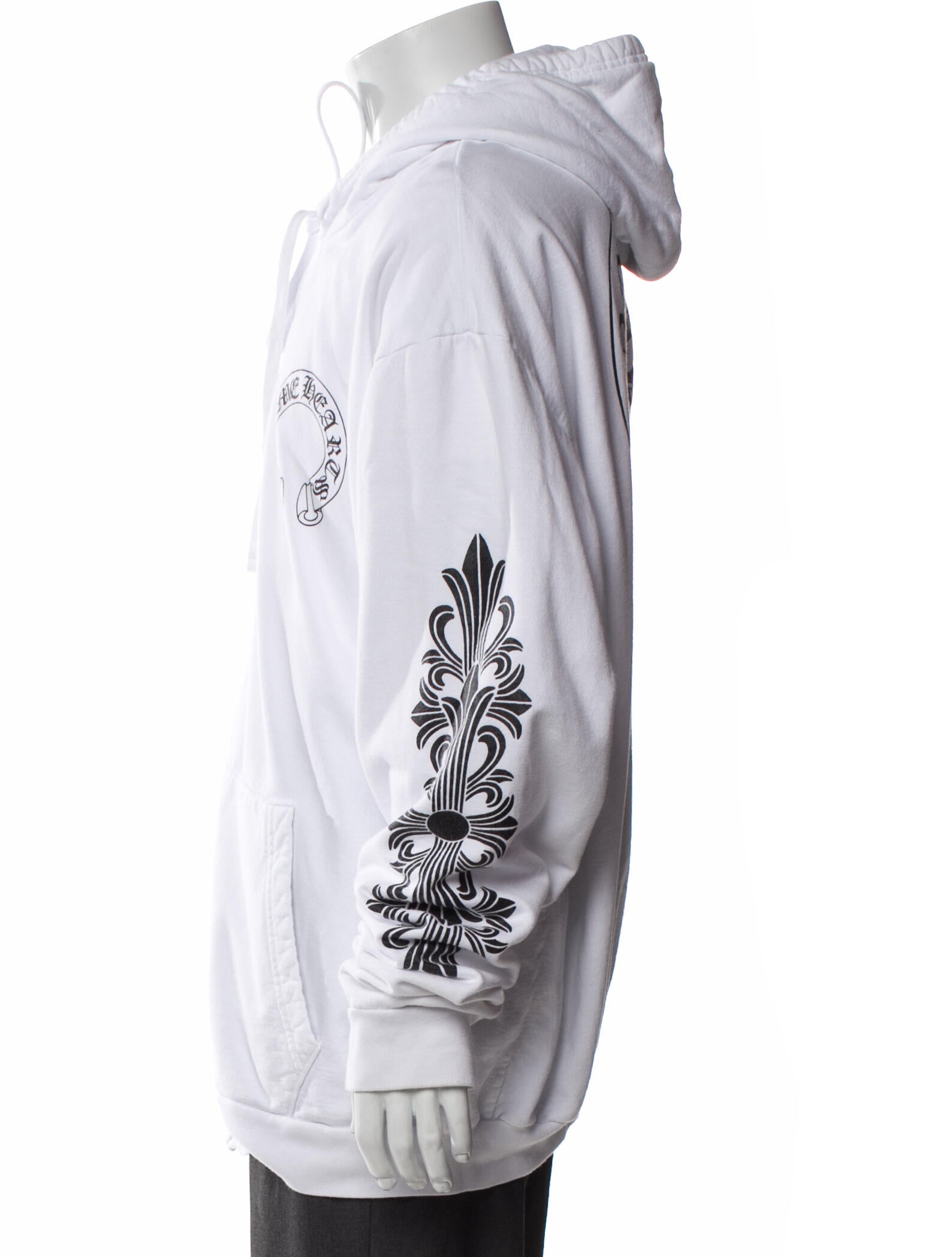 Chrome Hearts Horseshoe Graphic Print Hoodie