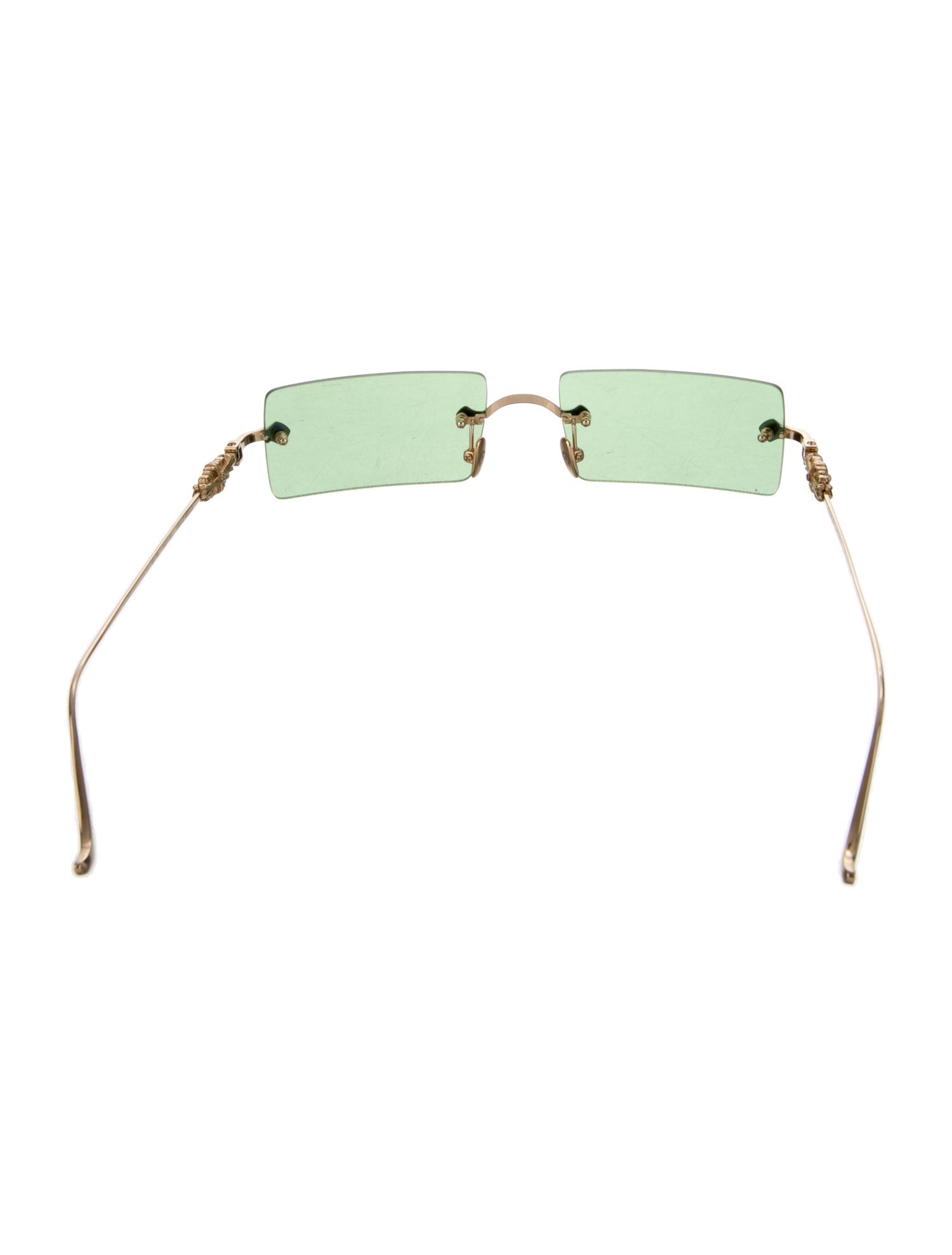 Chrome Hearts Hellz Bellz Square Sunglasses