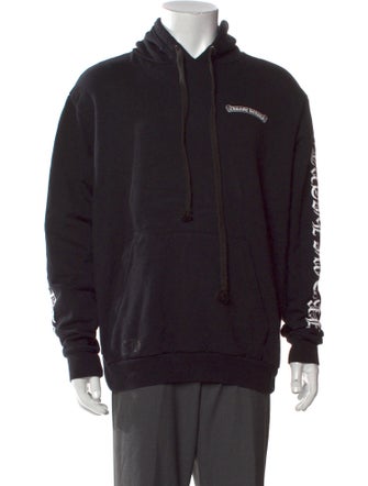 Chrome Hearts Scroll Logo Graphic Print Hoodie