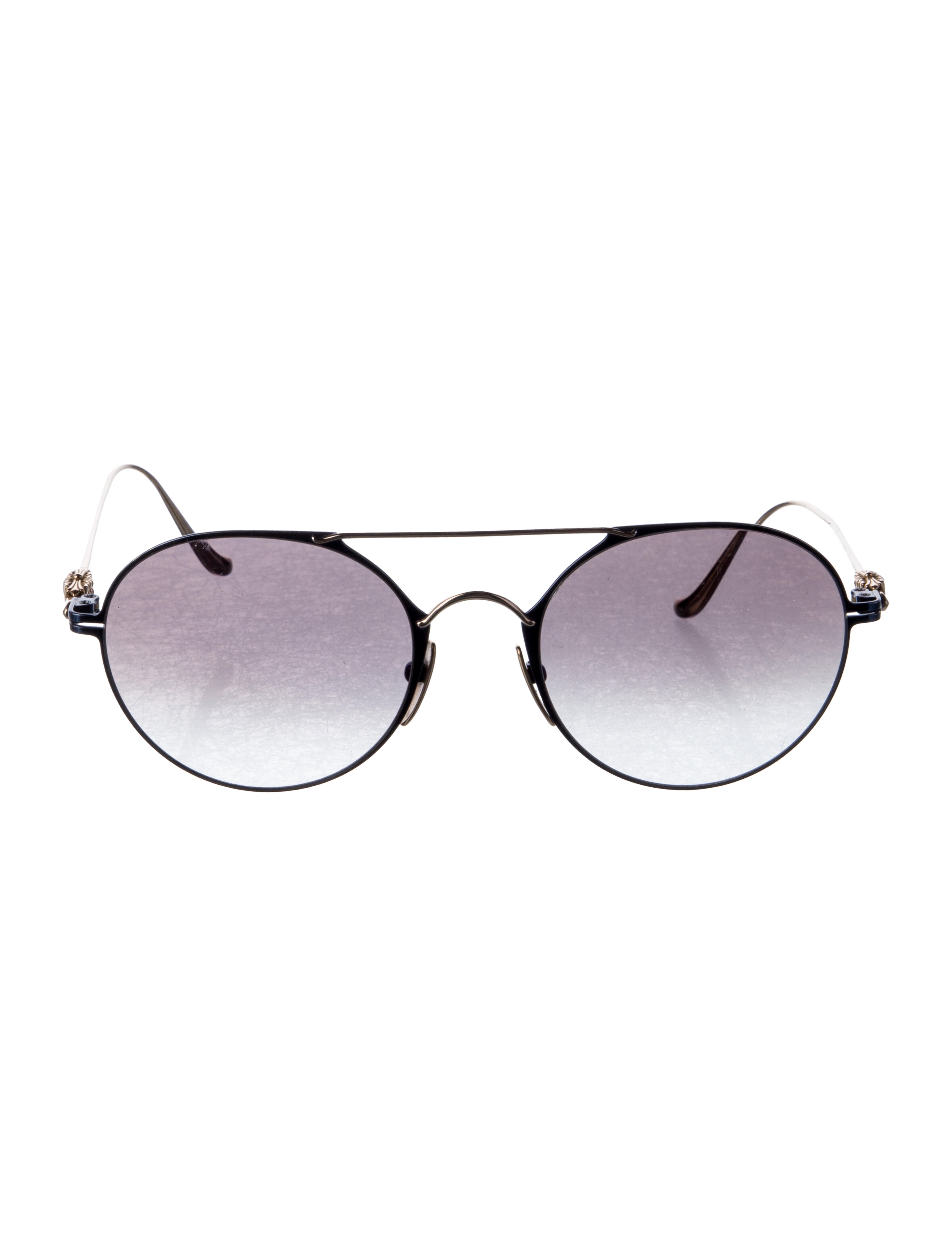 Chrome Hearts Pairass Aviator Sunglasses