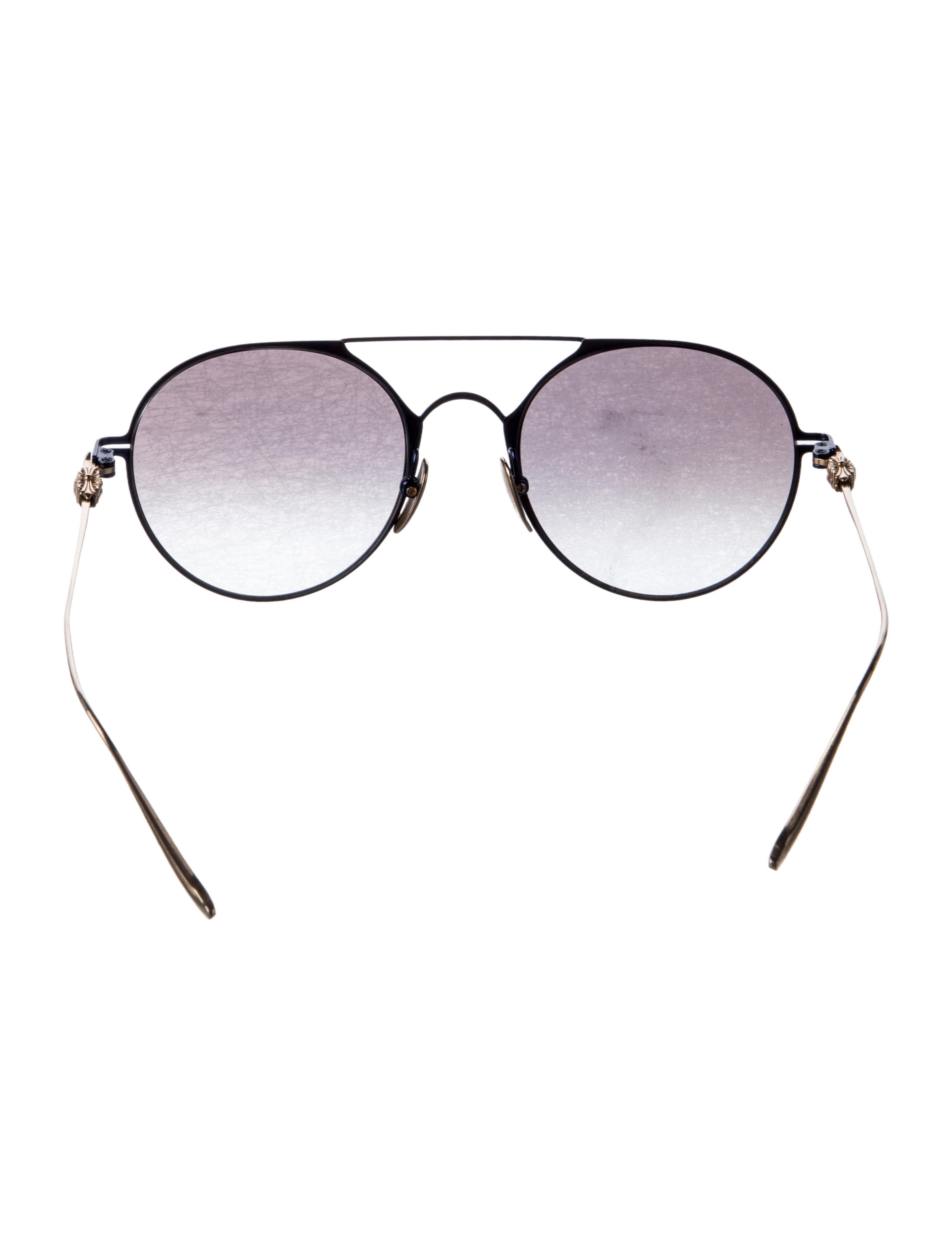 Chrome Hearts Pairass Aviator Sunglasses