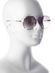 Chrome Hearts Pairass Aviator Sunglasses