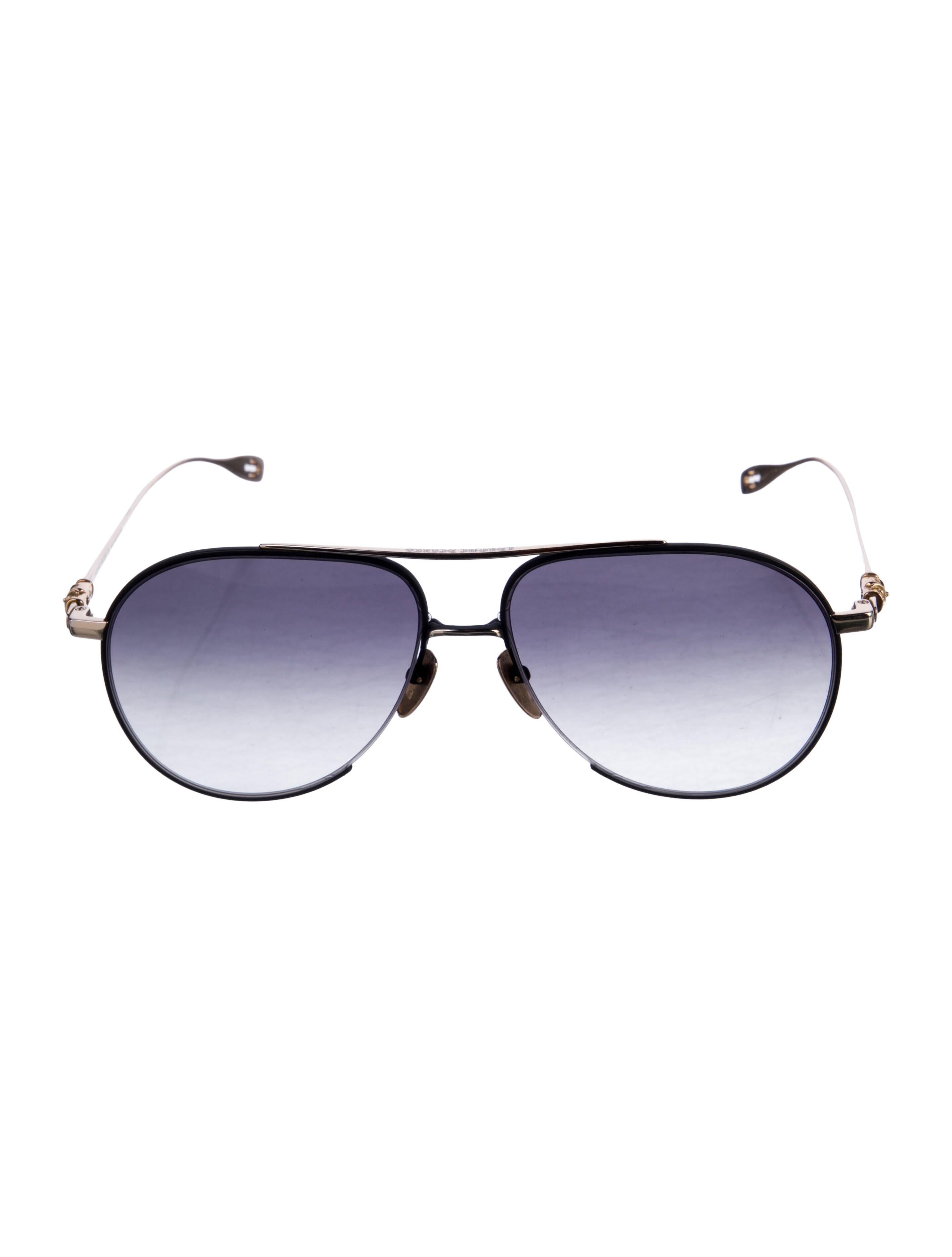 Chrome Hearts Steppin' Blu Aviator Sunglasses