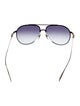 Chrome Hearts Steppin' Blu Aviator Sunglasses