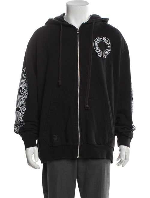 Chrome Hearts Horseshoe Graphic Print Hoodie