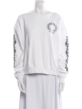 Chrome Hearts Horseshoe Logo Graphic Print Sweatshirt