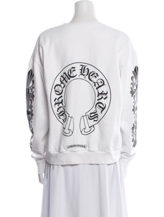 Chrome Hearts Horseshoe Logo Graphic Print Sweatshirt