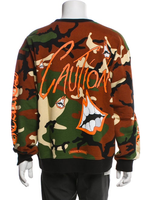 Chrome Hearts x Matty Boy 'Caution' Camouflage Print Sweatshirt