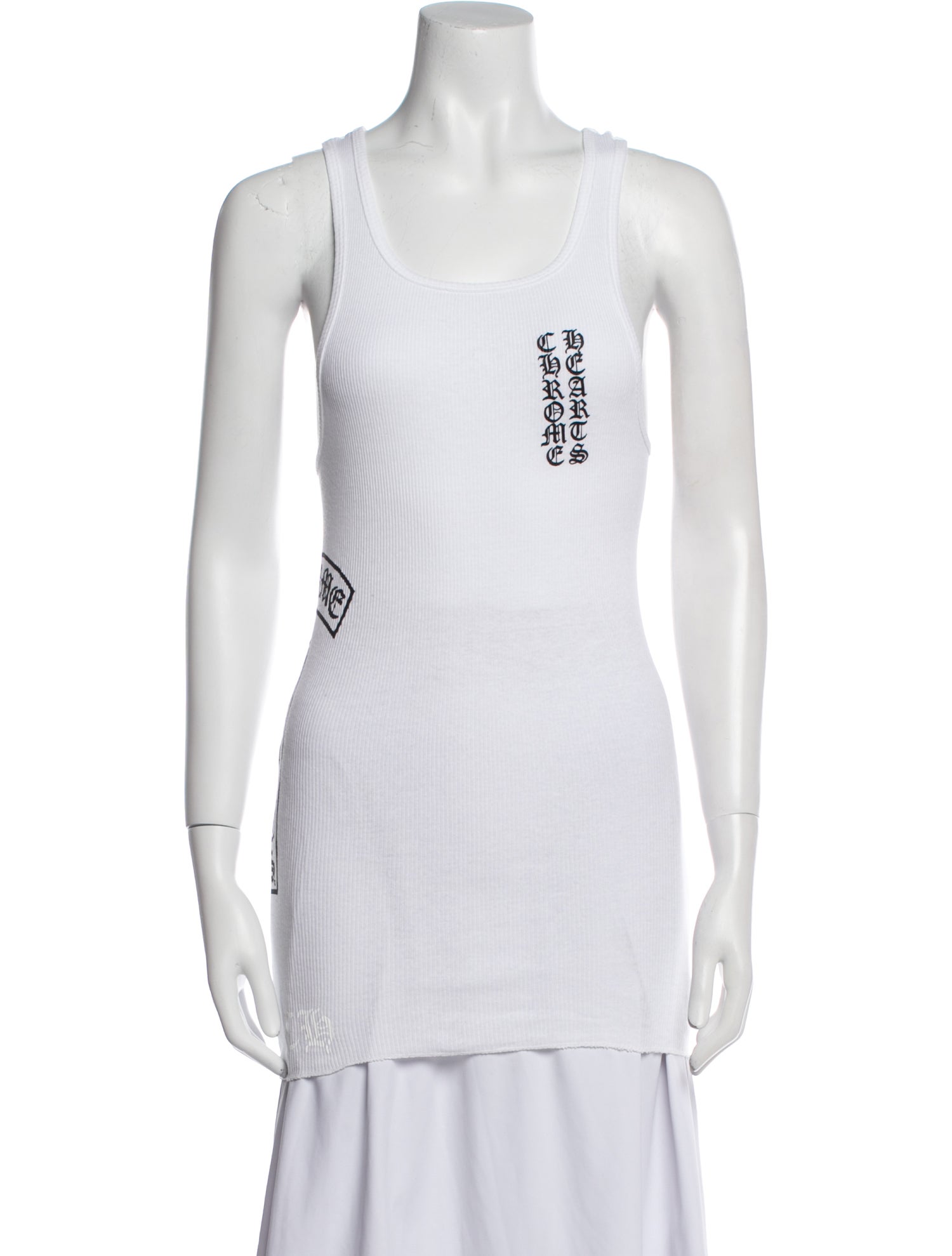 Chrome Hearts Vertical Logo Graphic Print Top