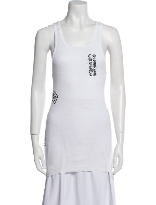 Chrome Hearts Vertical Logo Graphic Print Top