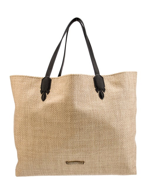 Chrome Hearts Raffia Cross Logo Raffia Tote