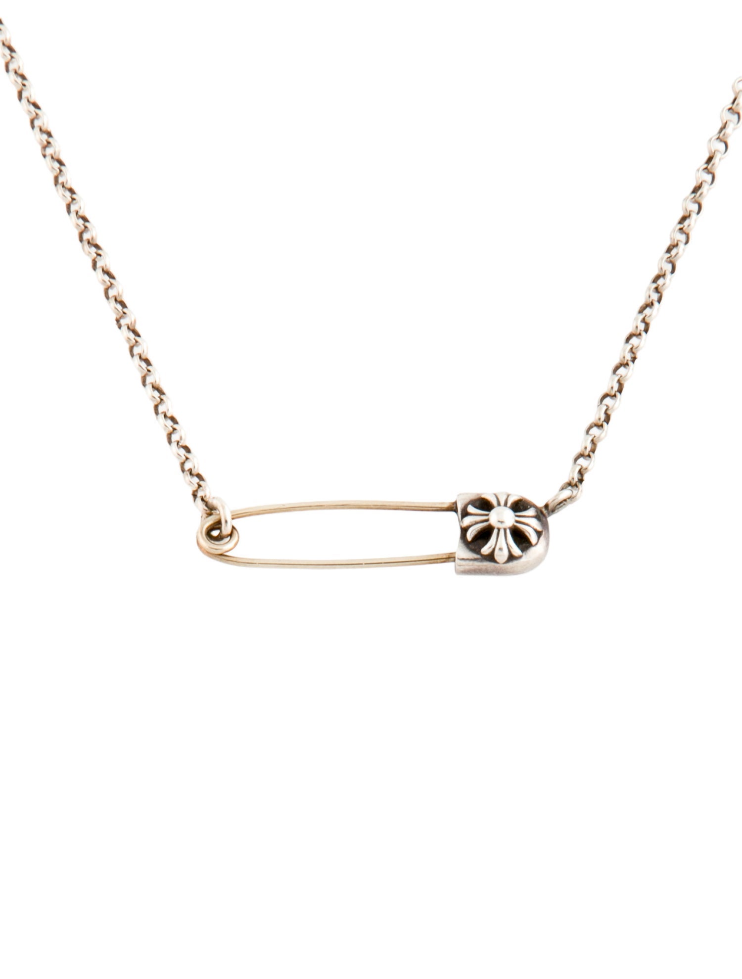 Chrome Hearts Safety Pin Pendant Necklace