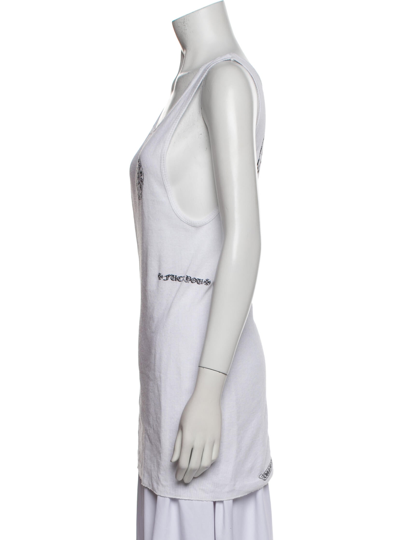 Chrome Hearts Horseshoe Logo Graphic Print Top