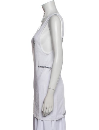 Chrome Hearts Horseshoe Logo Graphic Print Top