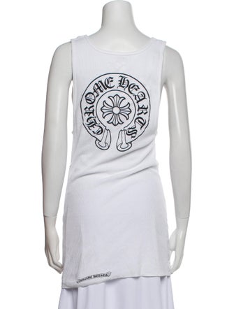 Chrome Hearts Horseshoe Logo Graphic Print Top